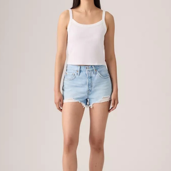 Levi’s 501® ORIGINAL FIT HIGH RISE WOMEN'S SHORTS W26 - Picture 3 of 11